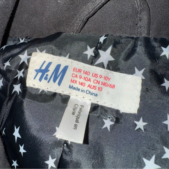 H&M Star-Patterned Black vest 9-10 - Picture 2 of 2